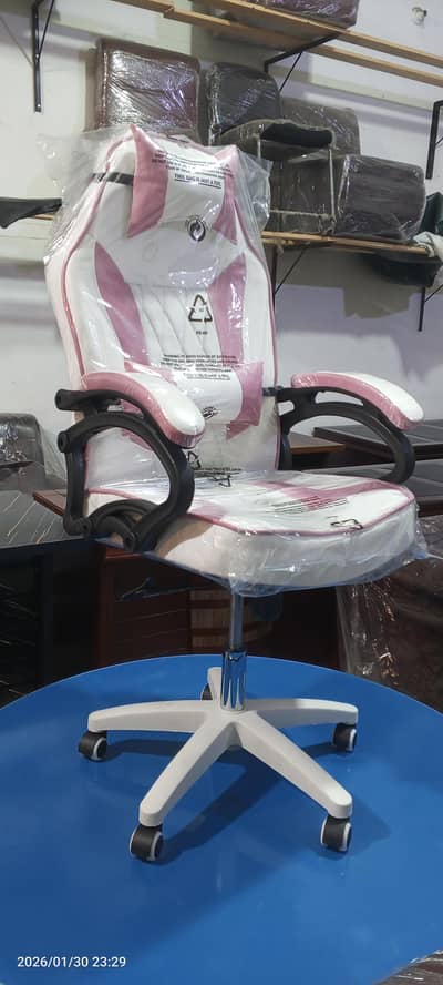 Brand New Gaming Chair (Pink & White) - Unused & Wrapped available.