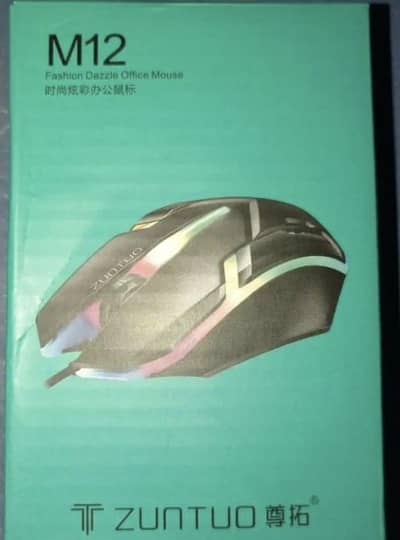 M12 RGB GAMING AND OFFICE MOUSE FOR PC, LAPTOP