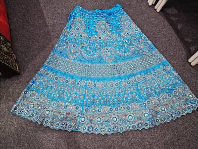 lahanga for bridal  in ferozi colour