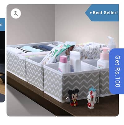 pack of 6 drawer organizer and clothes organizer