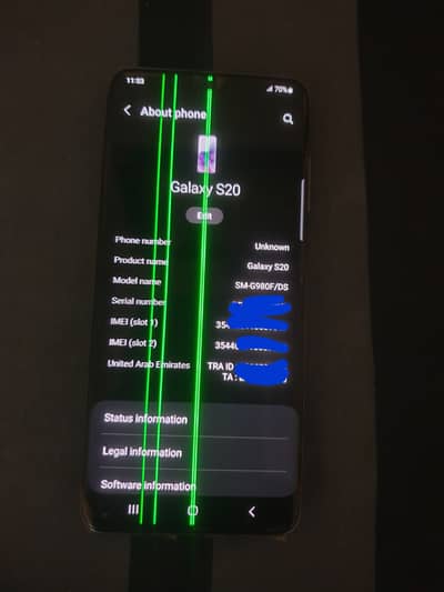 S20 Non Pta. Grey Color. 128gb. Dual sim. No Exchange. Original F Model.