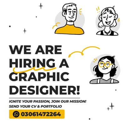 We are hiring graphic designer