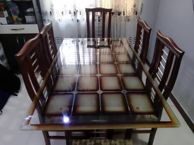 6 chair dining table for sale