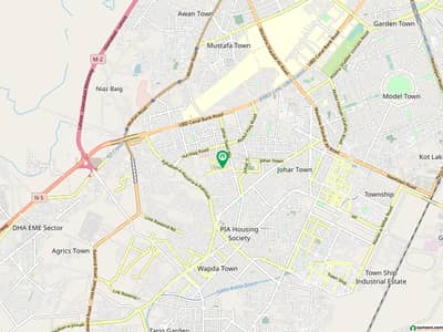 5 Marla double storey house available for rent in Johar Town P block Facing Park