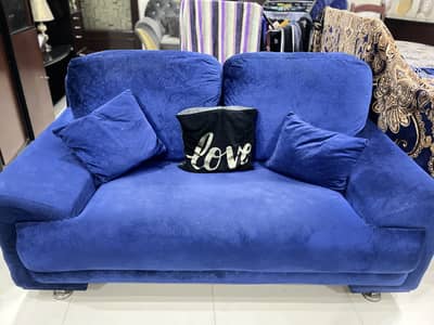 Velvet sofa set