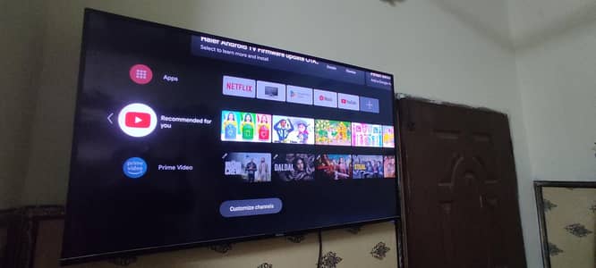 Haier led tv 50inch android  4k original voice control remote