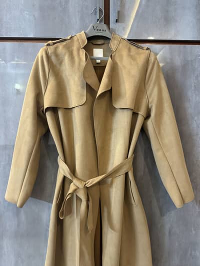 Premium Suede Long Coat - H&M - Bought from Norway