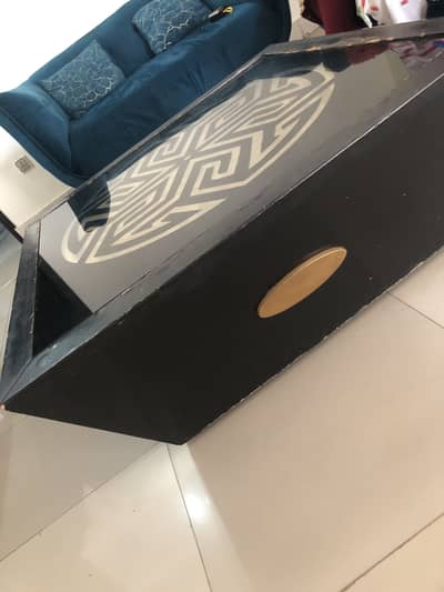 Black n Golden Center Table Only