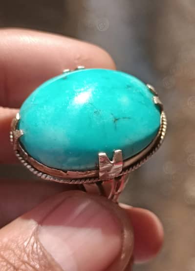 natural irani feroza s925 silver ring available home delivery free