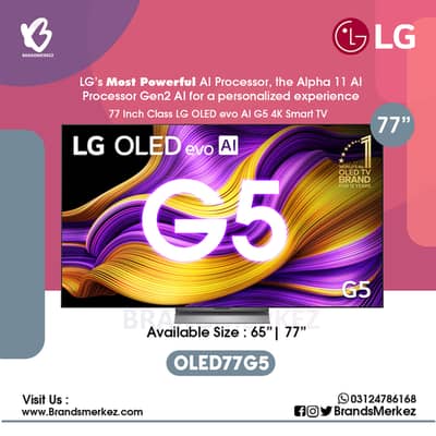 LG 77G5 OLED 4K SMART LED TV 77″