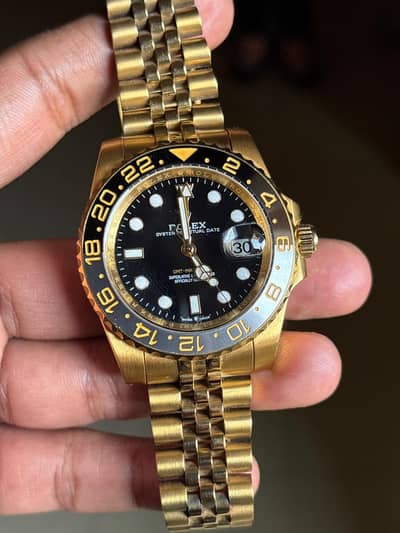 GMT Master ii | Golden | Black Dial | automatic watch
