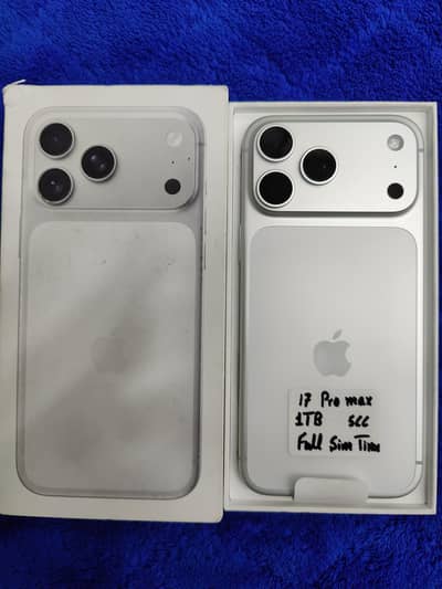 17 pro max silver 1TB LLA model E+E Sim
