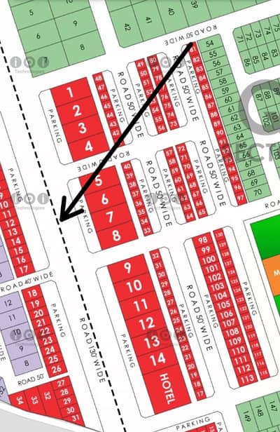 32 Marla Commercial Main Road Plot For Sale In Phase 8 DHA Lahore