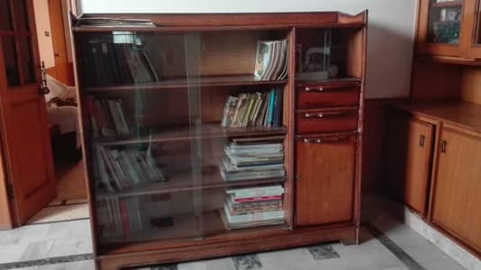wooden showcase/ book rack