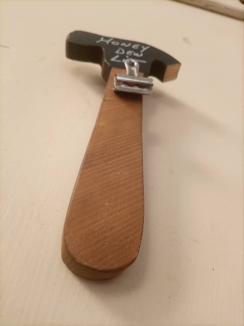 ہاتھ سے بنی لکڑی کی ہینگر ہتھوڑی (کلپ کے ساتھ) 3