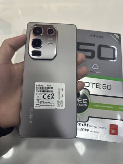 infinix note 50 complete box