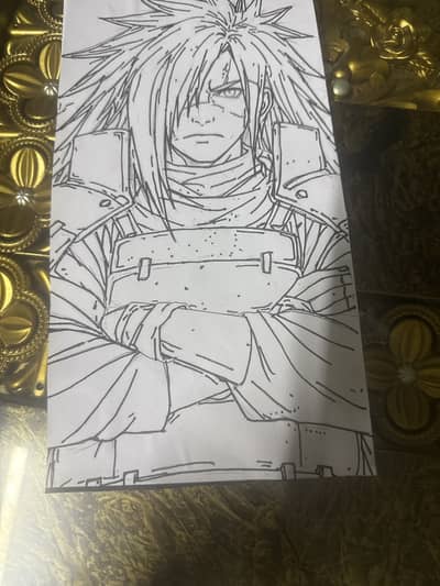 Anime picture ( drawing ) of madara uchiha