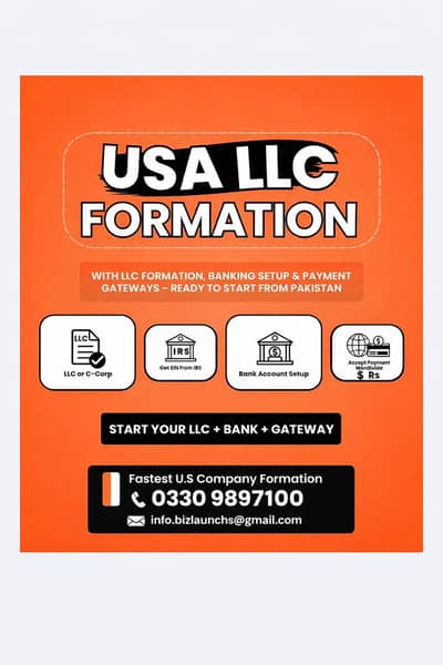  USA LLC & LTD Formation | Start Business from Pakistan