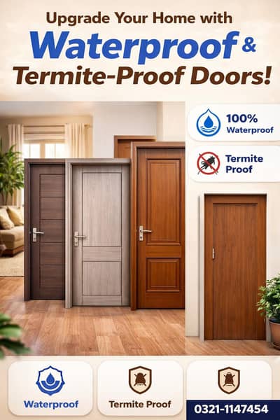 poly pvc fiber Doors  ( one time )