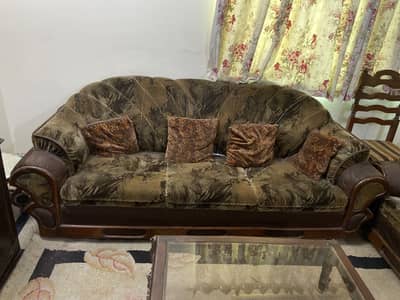American Velvet Sofa Set