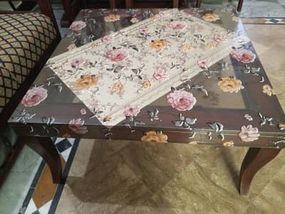 center table with 2 side tables