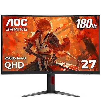 AOC 27 Curved, 180hz  0.5 ms new