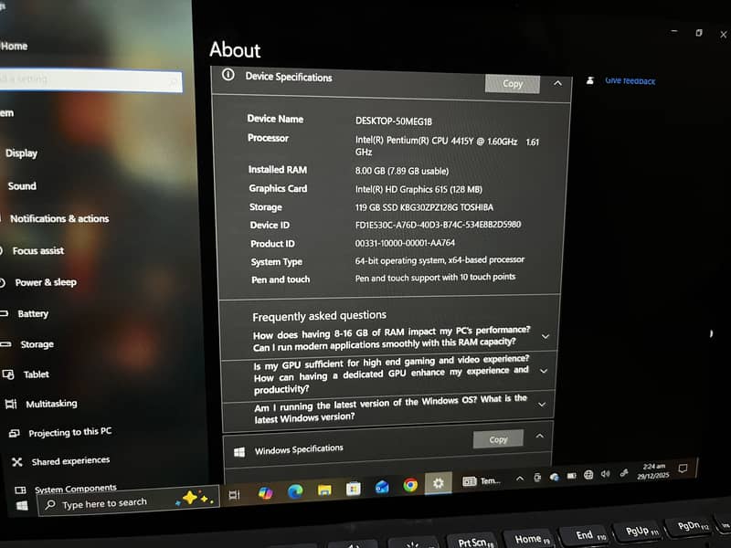 Microsoft surface pro 5 3