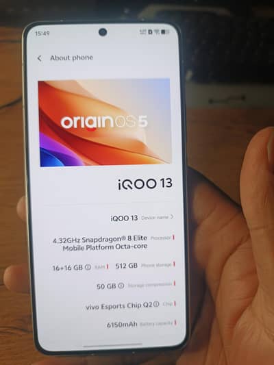 IQoo New 13 16Gb 512Gb 4 month Sim time available
