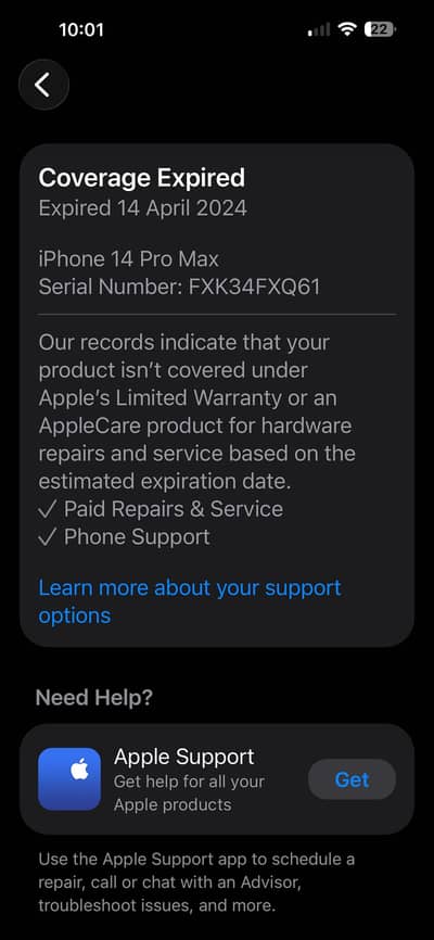 iPhone 14 Pro max official PTA approved 256gb