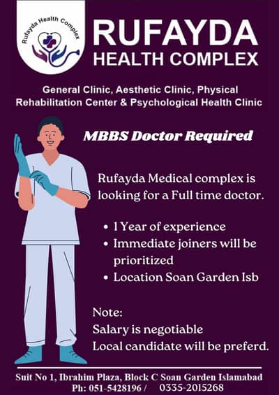 Looking For A Medical Officer