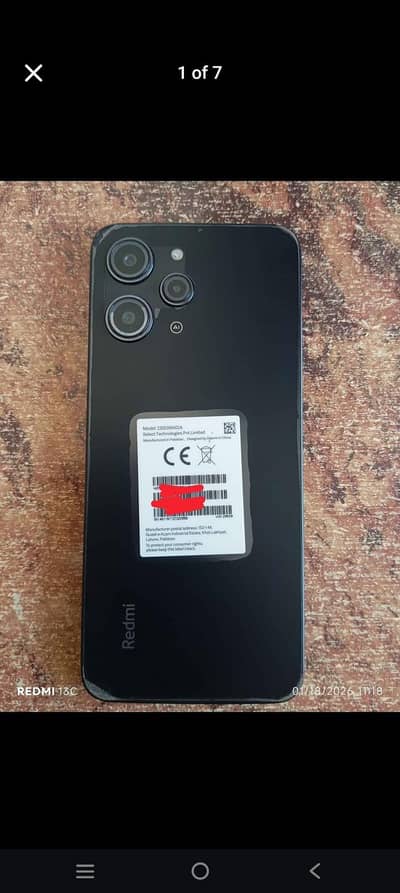 Redmi Not 12 Ram Rom 8/256