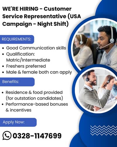 Call Center Job || Male & Female || Urgent Hiring || Night Shift Job