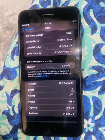 iPhone 7plus official pta approved 256gb. urgent sale need money