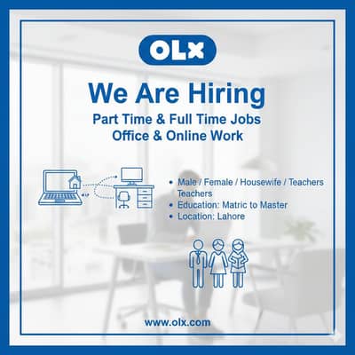 Office & Online Work Available – Male/Female – Lahore”