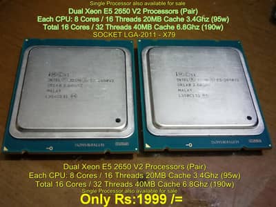 Xeon E5 2650 V2 Processors CPU Dell HP AMD Gaming PC i7 GPU Ryzen X79