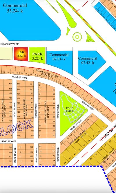 10.11 Marla Plot For Sale In G Block Of Al Jalil Garden