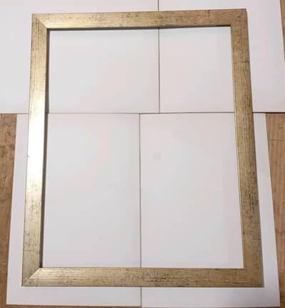 Flat 1 inch silver frame