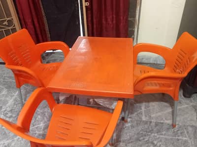 3 chair and table