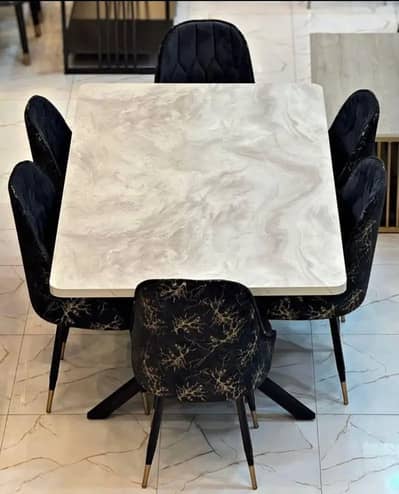 Dining Table//4,6 & 8 Seater Dining Table//Wooden Dining//Top Glass