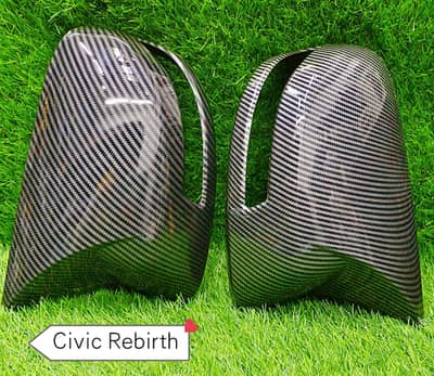 batman carbon side mirrors cover ,  ambience lights , hid lights