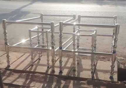 stainless steel charpai master paya and stool master paya