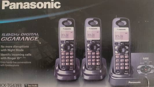 Panasonic KX-TG4393 Trio Cordless Phone & Wireless Intercom BOX PACK