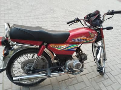 Honda CD-70 2020 model lush condition 51000 KM Driven