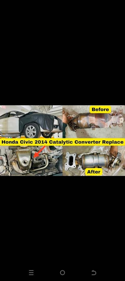 Honda cars catalytic converter Civic Reborn Tribon City GM