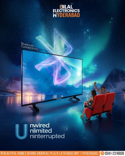 New 40 Inches Borderless Smart Led TV Model 2026-27