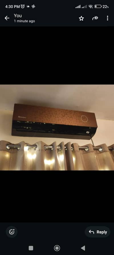 1.5 ton Dawlance split ac 10/10 condition