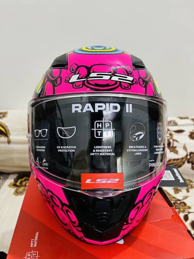 LS2 Helmet Rapid II Drillox Purple