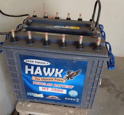 Hawk HT 3500 300 AH 09 Plates 12V Tall Tubular Battery