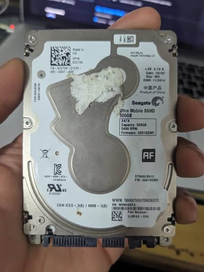 Seagate 500gb laptop SSHD