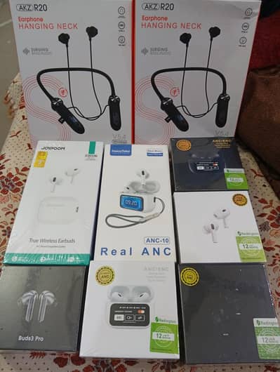 New Box Pack earbuds Pro3 Pro2 HainoTeko JoyRoom Display Pro2 Neckbow